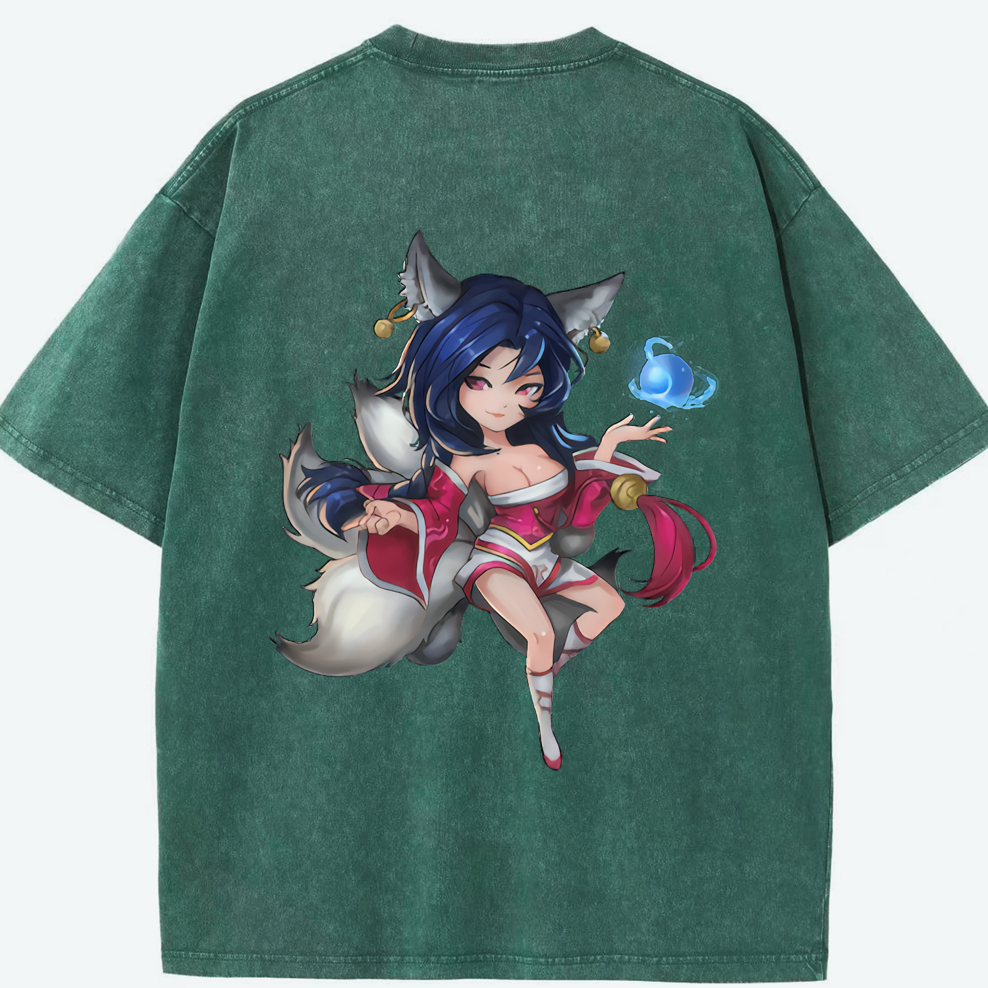 リーグ・オブ・レジェンド League of Legends LOL 綿100% ヴィンテージ風 半袖Tシャツ（背面プリント）